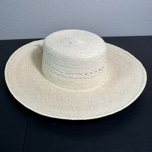 SunBody Hats Straw Sun Hat 4" Wide Brim Panama Style Size 7 1/4 58